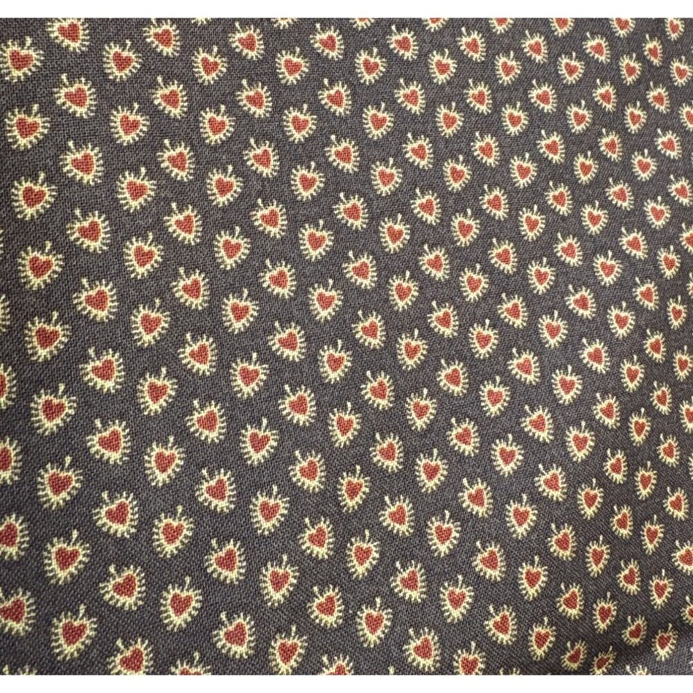 1/2 yard x 44" Brown Red Floral Cotton Quilting Fabric